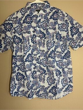 [Used/Like New ] Club Room Paisley Button Down // Men Size L